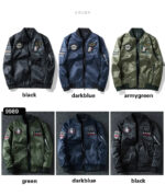 Squadron Badged Military Bomber Jacket – view 21