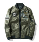Squadron Badged Military Bomber Jacket – view 26