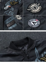 Squadron Badged Military Bomber Jacket – view 30