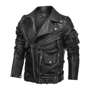 Classic Faux Leather Motorcycle Jacket