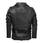 Classic Faux Leather Motorcycle Jacket – view 4