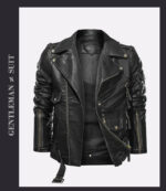 Classic Faux Leather Motorcycle Jacket – view 8