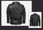 Classic Faux Leather Motorcycle Jacket – view 9