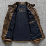 Distressed Cowhide Moto Biker Jacket – view 5