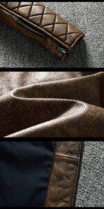 Distressed Cowhide Moto Biker Jacket – view 11