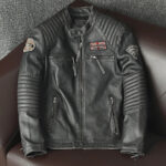 Vintage Embroidered Cowhide Moto Jacket – view 6