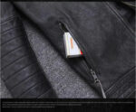Vintage Embroidered Cowhide Moto Jacket – view 21
