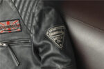 Vintage Embroidered Cowhide Moto Jacket – view 32