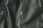 Vintage Embroidered Cowhide Moto Jacket – view 33