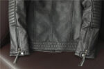 Vintage Embroidered Cowhide Moto Jacket – view 39