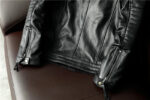 Vintage Embroidered Cowhide Moto Jacket – view 49