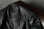 Vintage Embroidered Cowhide Moto Jacket – view 54