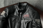 Vintage Embroidered Cowhide Moto Jacket – view 55