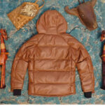 Hooded Genuine Leather Puffer Jacket – view 12