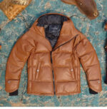 Hooded Genuine Leather Puffer Jacket – view 10