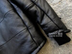 Hooded Genuine Leather Puffer Jacket – view 20