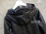 Hooded Genuine Leather Puffer Jacket – view 23