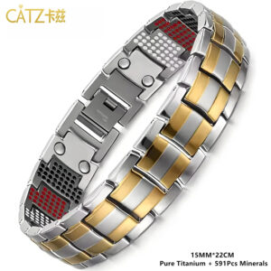 Magnetic Copper & Steel Link Bracelet – view 2