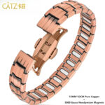 Magnetic Copper & Steel Link Bracelet – view 5