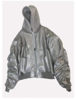 2-in-1 Hooded Faux Leather Jacket – view 7