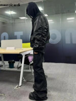 2-in-1 Hooded Faux Leather Jacket – view 10
