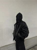 2-in-1 Hooded Faux Leather Jacket – view 17