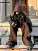 2-in-1 Hooded Faux Leather Jacket – view 11