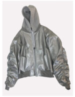 2-in-1 Hooded Faux Leather Jacket – view 36