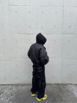 Oversized Hooded Faux Leather Bomber – view 22