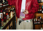 Crimson Red Short Leather Jacket – view 8