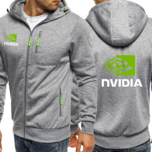Graphic Print Full-Zip Hooded Jacket – view 2