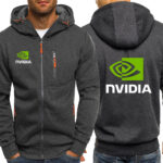 Graphic Print Full-Zip Hooded Jacket – view 3