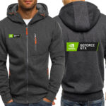 Graphic Print Full-Zip Hooded Jacket – view 4
