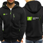 Graphic Print Full-Zip Hooded Jacket – view 5