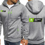 Graphic Print Full-Zip Hooded Jacket – view 6