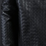 Woven-Texture Faux Leather Jacket – view 5