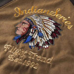 Brown Patchwork Varsity Jacket – view 4