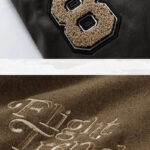 Brown Patchwork Varsity Jacket – view 6