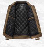 Brown Patchwork Varsity Jacket – view 10