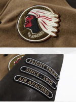 Brown Patchwork Varsity Jacket – view 12