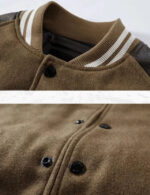 Brown Patchwork Varsity Jacket – view 11