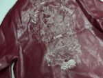 Burgundy Embroidered Letter Jacket – view 6