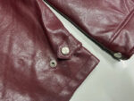 Burgundy Embroidered Letter Jacket – view 7