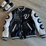 Towel-Embroidered Baseball Jersey Jacket – view 3