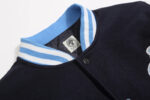 Towel-Embroidered Baseball Jersey Jacket – view 12
