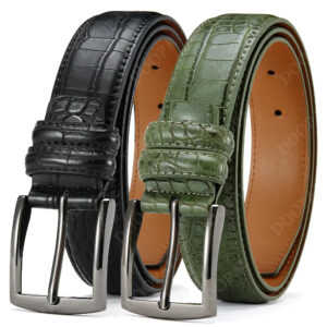 Croc-Embossed Pin-Buckle Belt – view 2