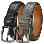 Croc-Embossed Pin-Buckle Belt – view 3