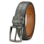 Croc-Embossed Pin-Buckle Belt – view 6
