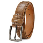 Croc-Embossed Pin-Buckle Belt – view 9