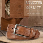Croc-Embossed Pin-Buckle Belt – view 15